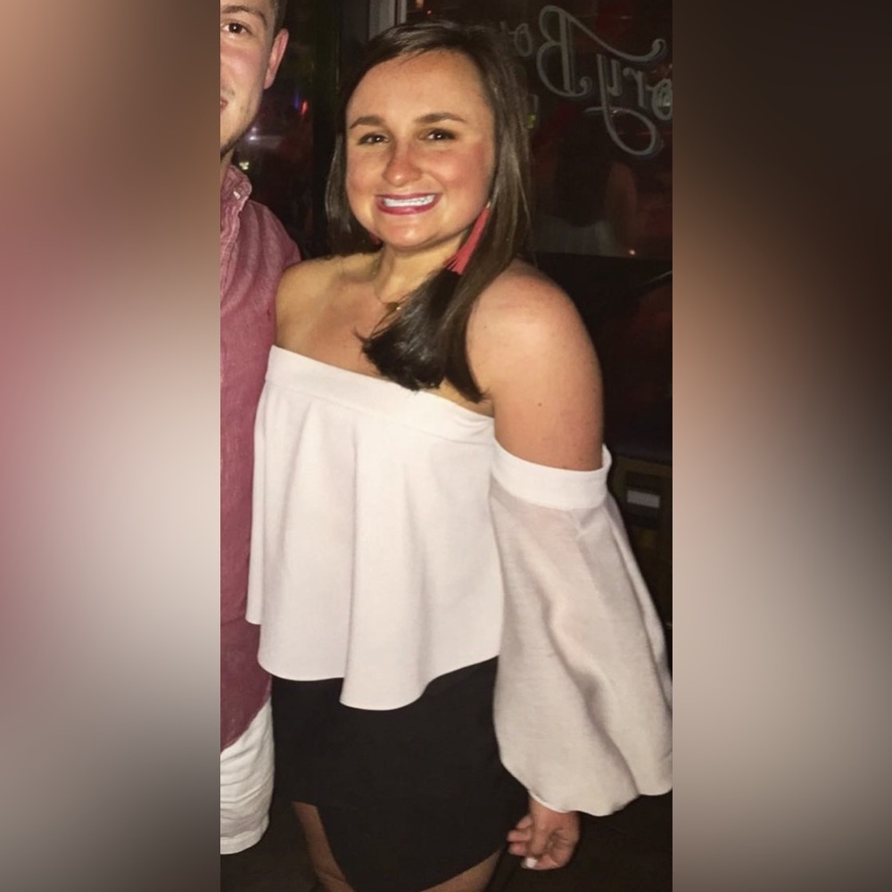 Gray Off shoulder Top